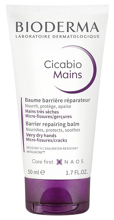 Bioderma Cicabio Mains- Repairing Barrier Balm- Nourishes, Protects, Soothes very Dry Hands.