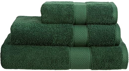 Linens Limited 100% Turkish Cotton 500gsm Guest Towel, Forest Green
