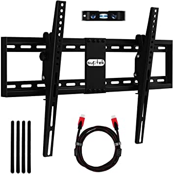 Suptek TV Wall Mounts and Brackets, Wall Bracket for Most 32, 42, 43, 50, 55, 58, 65, 70 inch LED, LCD, OLED, Flat&Curved TVs with VESA 200x200mm-600x400mm Wall Mounting TV Bracket