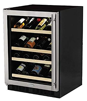 Marvel ML24WDG2RS Dual Zone Wine Cellar, Right Hinge, 24-Inch, Stainless Steel