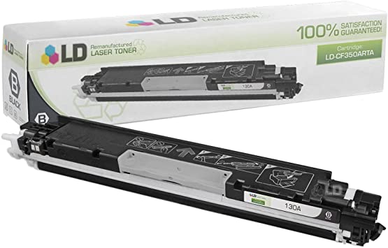 LD Remanufactured Toner Cartridge Replacement for HP 130A CF350A (Black)