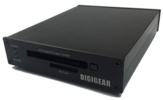DIGIGEAR ATA Flash PCMCIA PC Card & SD/SDHC/SDXC USB 3.0 Industrial Grade Reader