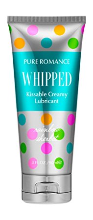 Whipped Rainbow Sherbert Edible Lubricant by Pure Romance | Personal Lubricant for all Couples | Safe Lightweight Gel Lubricant
