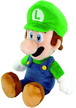 Nintendo Official Super Mario Luigi Plush, 8"