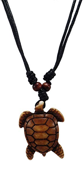 Exotic & Trendy Jewelry, Books and More Turtle Necklace - Sea Turtle Necklace - Hawaiian Turtle Necklace - Beach Turtle Carey