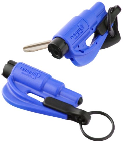 resqme The Original Keychain Car Escape Tool, Made in USA (Blue) - Pack of 2