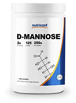 Nutricost D-Mannose Powder 250 GMS, 2g Serving, Non-GMO, Gluten Free