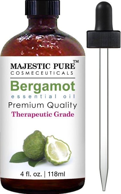 Majestic Pure Essential Oil, Bergamot, 4 Fluid Ounce