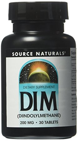 Source Naturals DIM 200mg, Promotes Healthy Estrogen Metabolism, 30 Tablets