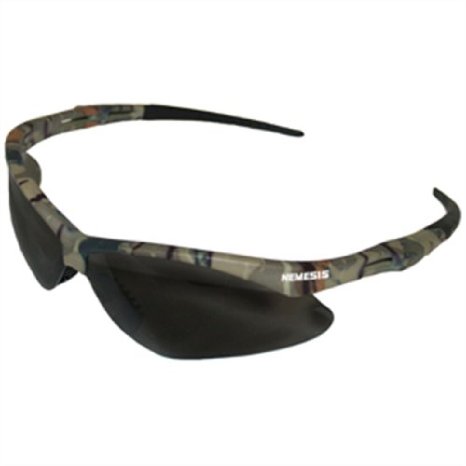 Kimberly Clark Jackson Safety V30 Nemesis Smoke Anti Fog Lens Safety Eyewear with Camo Frame