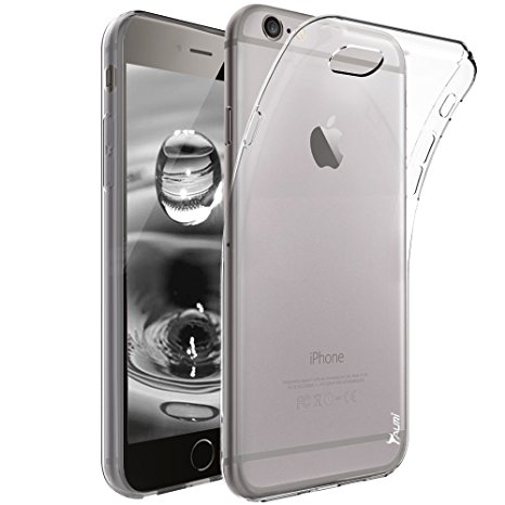 iPhone 6 / iPhone 6S Case, Tauri [Scratch Resistant] Premium Slim Thin Clear Flexible Soft TPU Protective Case Cover For Apple iPhone 6 / iPhone 6S - Clear
