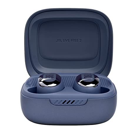 New JBL Live Free 2 TWS | True Adaptive Noise Cancelling Earbuds | Adjustable EQ | 35Hrs Playtime | IPX5 | 6 Mics for Pristine Calls | Dual Pairing | Wireless Charging Case | Built-in Alexa (Blue)