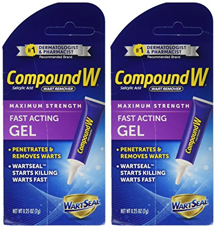 Compound W Wart Remover Fast-Acting Gel, 2 Count