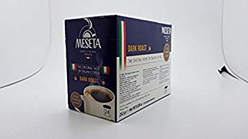 Meseta Dark Roast made in Italy. 24 K-Cup compatible with 2.0 Keurig Brewers. Gourmet Coffee made from the finest Arabica
