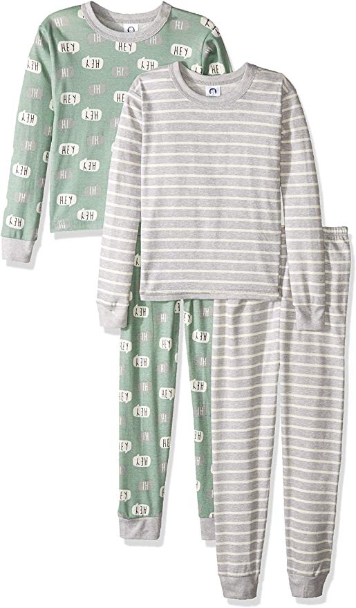 Gerber Baby Boys' Toddler Organic 2 Pack 2-Piece Cotton Pjs