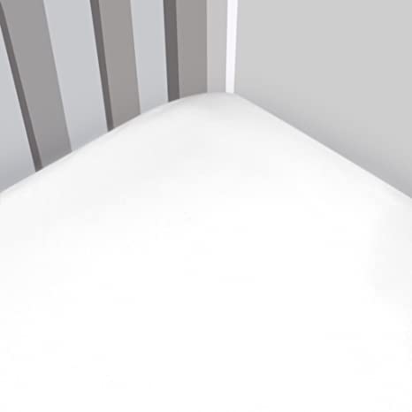Magnolia Organics Fitted Flannel Crib Sheet - Porta, White