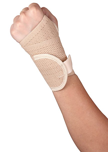 Healthgenie wrist brace with thumb - breathable elastic, for tropical weather and long wear.