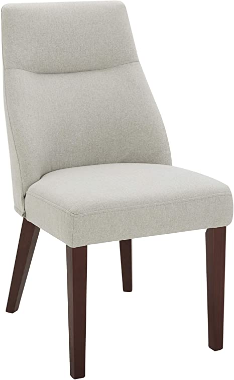 Amazon Brand – Rivet Phinney Contemporary Upholstered Dining Chair, 19.7"W, Silver