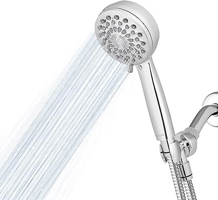 Waterpik High Pressure Hand Held Shower Head with Hose, PowerPulse Massage 7-Mode, Chrome XPB-763ME