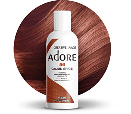 Adore Semi Permanent Hair Color - Vegan and Cruelty-Free Hair Dye - 4 Fl Oz - 056 Cajun Spice (Pack of 2)