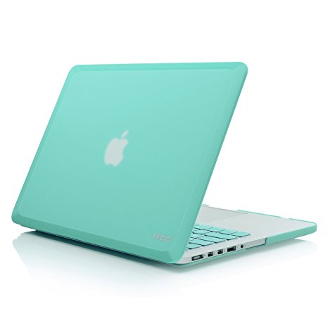 iXCC Apple MacBook Pro 13-inch with Retina Display Rubberized Hard Shell Protective Case with Keyboard Cover [ Models: A1425 and A1502 ] - Green