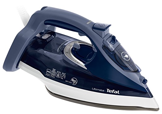 Tefal FV9736 Ultimate Anti Scale Steam Iron, 2800 W, Blue