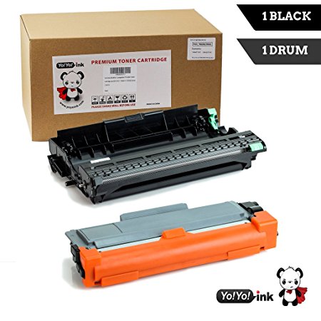 YoYoInk Compatible Toner Cartridge Replacement for Brother TN 660 TN660 TN-660 Toner & DR 630 DR630 DR-630 Drum High Yield 2 Pack (1 Black Toner  1 Drum)