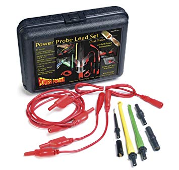 Power Probe Lead Set (PPLS01) [Car Diagnostic Test Tool, Self-Centering Piercing Probes, Super Flexible Multi-Strand Wires, Gold Plated Connectors]