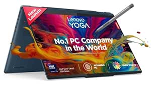 Lenovo Yoga 7 Intel Evo Core Ultra 5 125H Built-in AI 14"(35.5cm) WUXGA-OLED 400Nits 2-in-1 Laptop (16GB/1TB SSD/Win 11/Office 21/Digital Pen/FHD IR Camera/3 Mon. Game Pass/Teal/1.5Kg), 83DJ007UIN