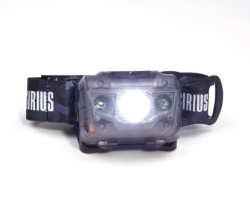 Supersirius LED Headlamp - Super Light, Super Bright, Flashlight W/red Light - Double Switches - Best Headlamp for Running, Cycling, Camping, Night Reading & DIY Home Improvement Projects (Black)