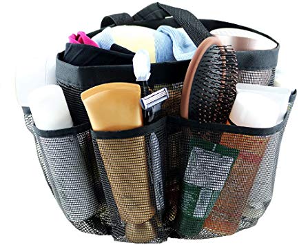 Mesh Tote Bag, Mesh Shower Caddy Hanging Storage Bags, Quick Dry Organiser Large Waterproof Multifunctional Organizer Bag With 8 Mesh Pockets Suitable for Bathroom Home Travel