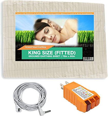 Earthing Sheets King Size Fitted; Earthing Bedding Sheets, Grounding Sheet