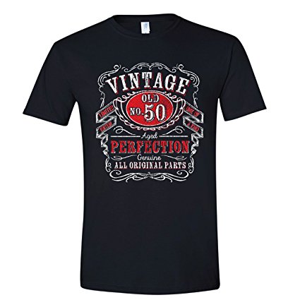 Texas Tees Birthday Gifts For Men, 30th, 40th, 50th, 60th, 70th, 80th, 90th T-Shirts, Tee