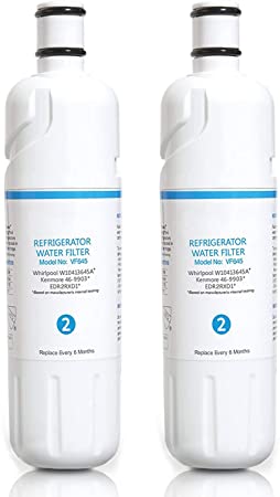 Refrigerator Water Fiter Compatible with Whirlрооl W10413645A EDR2RXD1 Kenmore 9082,9903,P6RFWB2 Water Filter Cap By DIDAWATER 2PACK