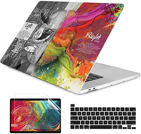 Dongke MacBook Pro 16 inch Case Model A2141 (2019 2020 Released), Plastic Hard Shell Case Cover Only Compatible with MacBook Pro 16 inch with Retina Display & Touch Bar Fits Touch ID, Brain