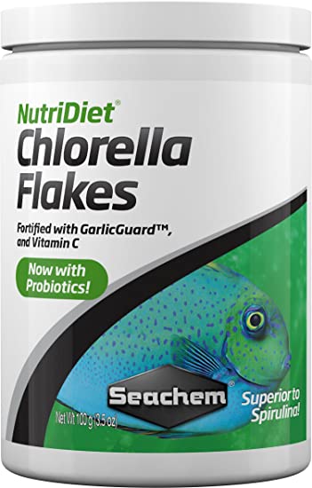 Seachem NutriDiet Chlorella Fish Flakes - Natural Probiotic Formula 100g