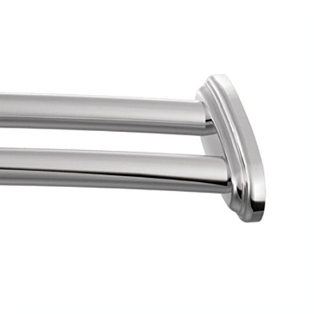 Moen DN2141CH 57-60 in. Adjustable Length Double Curved Shower Rod, Chrome