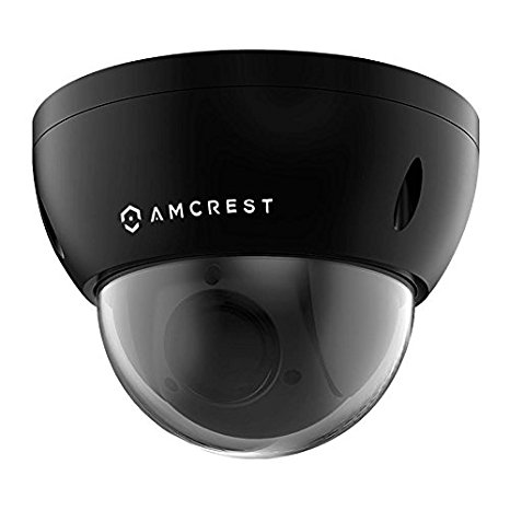 Amcrest ProHD Outdoor 2 Megapixel PoE PTZ Dome IP Security Camera- IP66 Weatherproof , IK10 Vandal Proof, 2MP (1920TVL), IP2M-848E Black