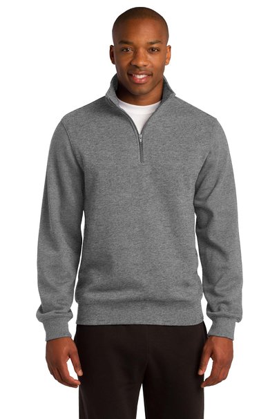 Sport-Tek Men's Colorfast 1/4-Zip Wiastband Sweatshirt