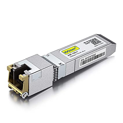 10GBase-T SFP  Transceiver, 10G T, 10G Copper, RJ-45 SFP  CAT.6a, up to 30 Meters, Compatible with Mikrotik S-RJ01