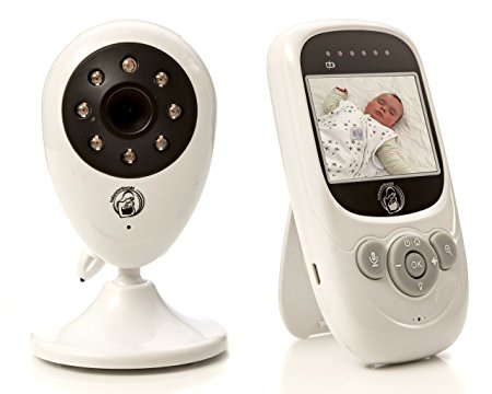 Video baby monitor - Wireless surveillance camera with night vision for remote monitoring of your infant.