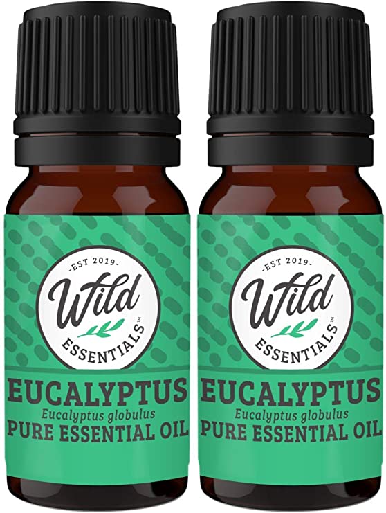 Wild Essentials Eucalyptus 100% Pure Essential Oil 2 Pack - 10ml, Therapeutic Grade