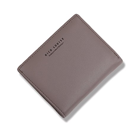 Nico Lousie Women Wallet Slim Bifold Leather Coin Card Holder Purse