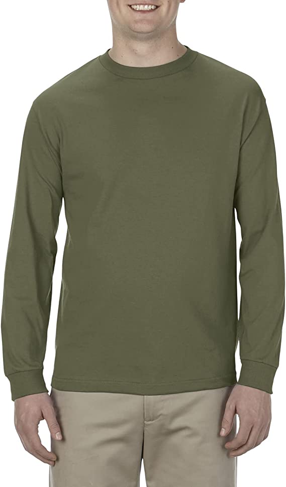 Alstyle Men's 6.0 oz, 100% Cotton Long-Sleeve T-Shirt