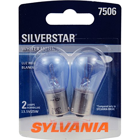 SYLVANIA 7506 SilverStar High Performance Miniature Bulb, (Contains 2 Bulbs)