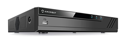 Amcrest NV4108-HS 1080P (8CH 1080p/3MP/4MP/5MP/6MP/8MP) Network Video Recorder - Supports up to 8 x 8-Megapixel IP Cameras @30fps Realtime, Supports up to 6TB HDD (Not Included) (No Built-In WiFi)