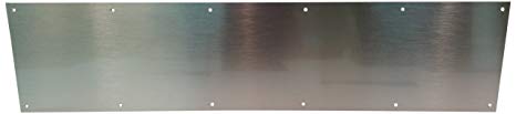 Don-Jo 90 Metal Kick Plate, Satin Stainless Steel Finish, 34" Width x 8" Height, 3/64" Thick