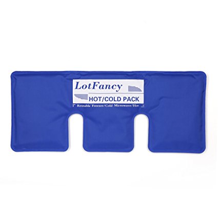 LotFancy Gel Ice Pack for Shoulder Neck Hot Cold Therapy Wrap, Ideal for Cervical Muscle Pain & Stress Relief, Microwavable and Freezable