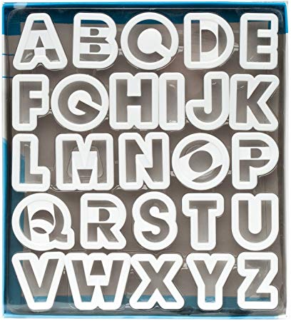 Ateco 5770 Alphabet Cookie Cutter Set