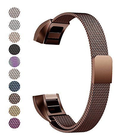 Fitbit Alta Band, Fitbit Alta HR Bands, Soulen Milanese Replacement Metal Band for Fitbit Alta / Fitbit /Fitbit Bands / Fitbit Alta Accessories / Fitbit Alta Band (Coffee)